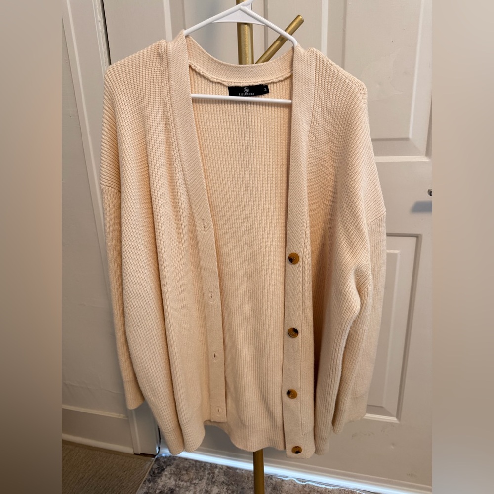 Amazon Cream Women's Cardigan Sweater